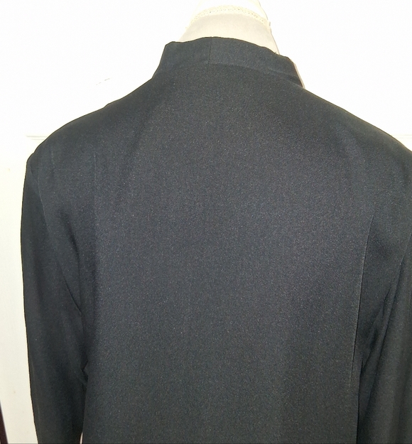 Women's Black Open Front Jacket - Picture 5 of 12